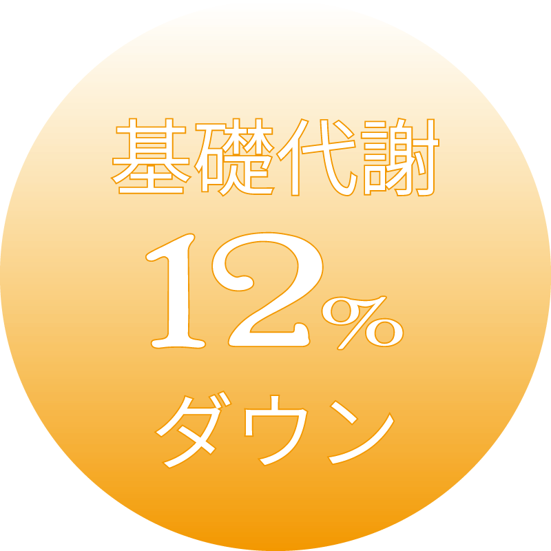 基礎代謝ダウン